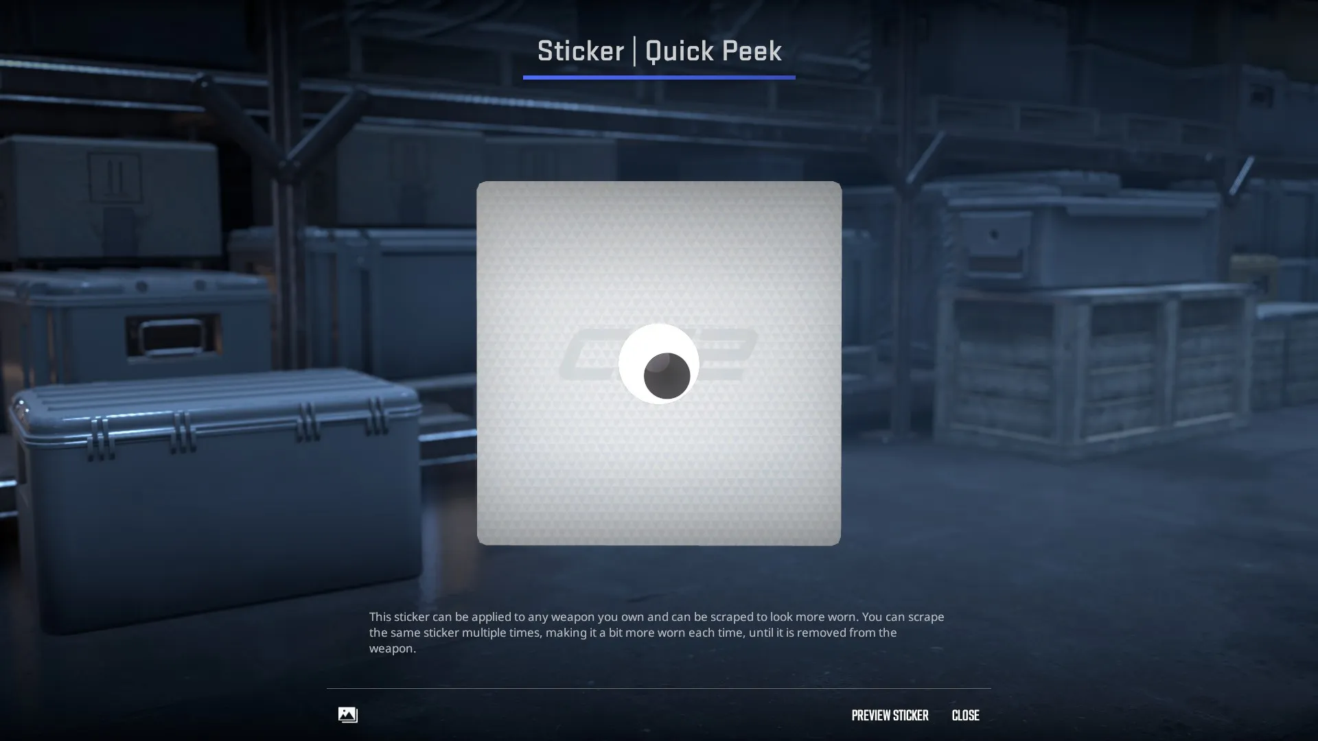 Sticker | Quick Peek